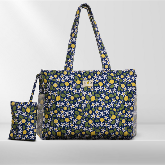 Quilted Bag - Zagara Bag with Pochette - 42x33x13 cm