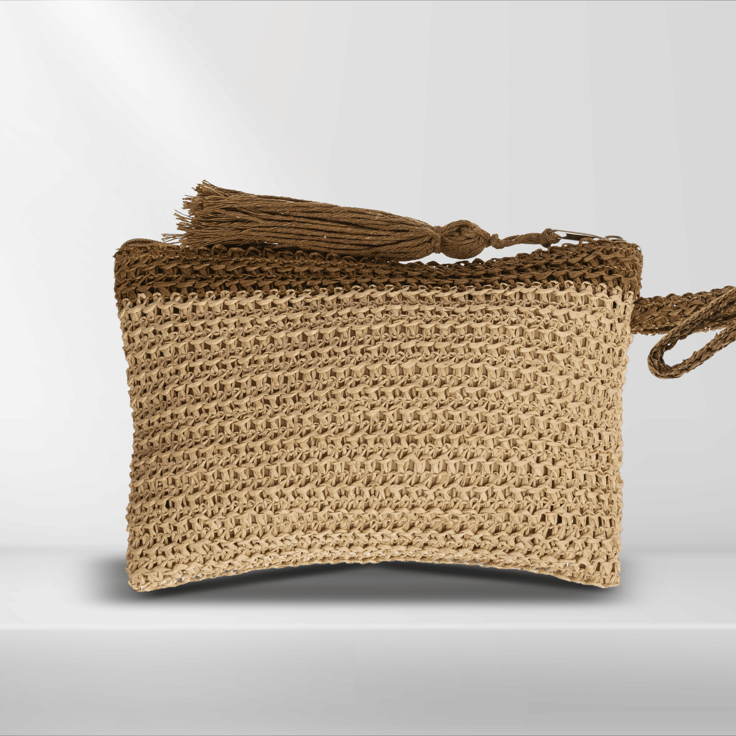 Straw Clutch - Aura Clutch - 23x16 cm