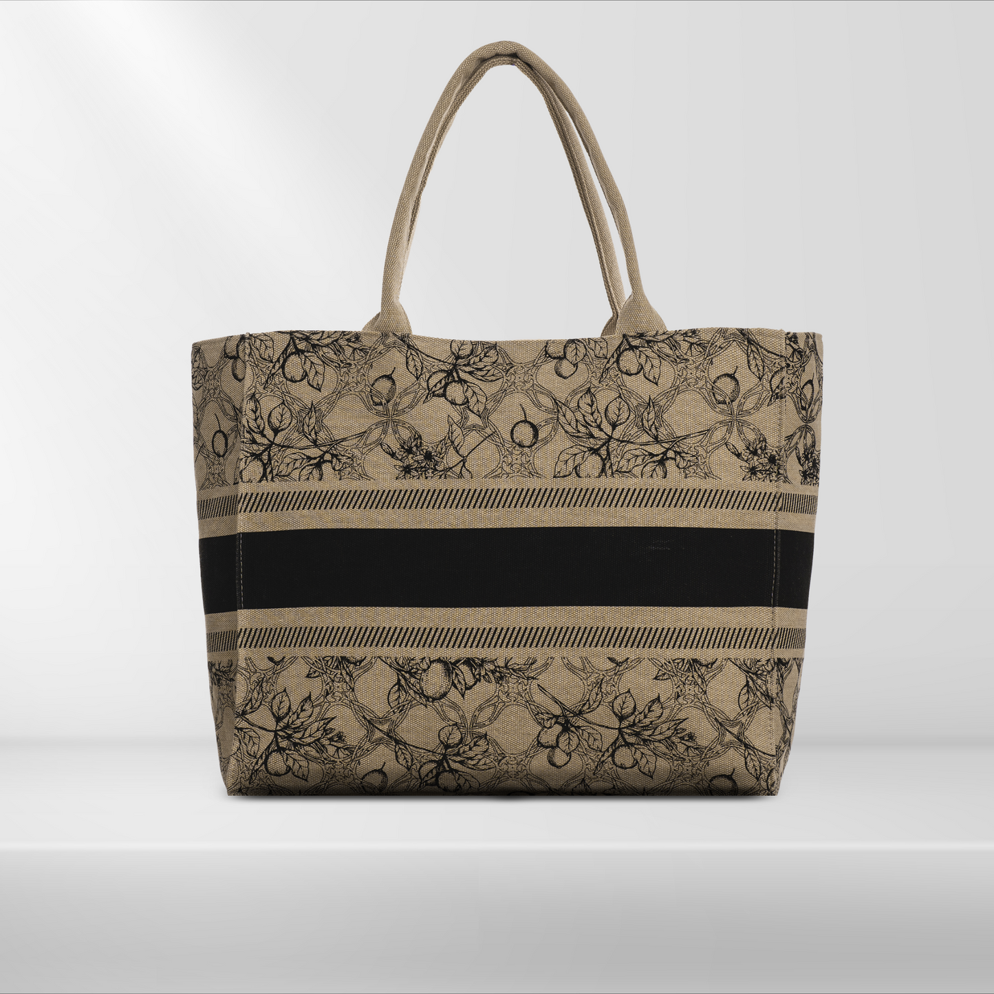 Canvas bag - Chain Maxi Bag - 42x36x19 cm
