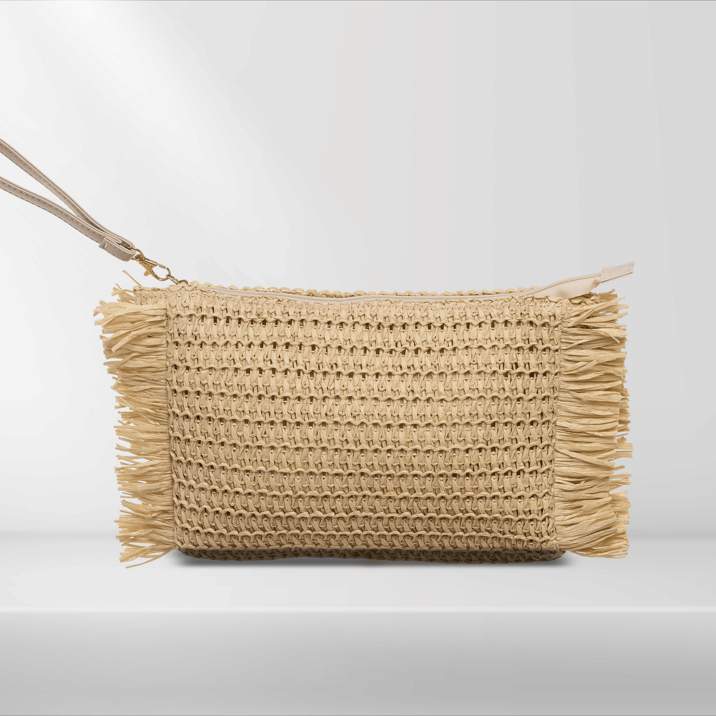 Straw Clutch - Dune Clutch - 27x20.5 cm