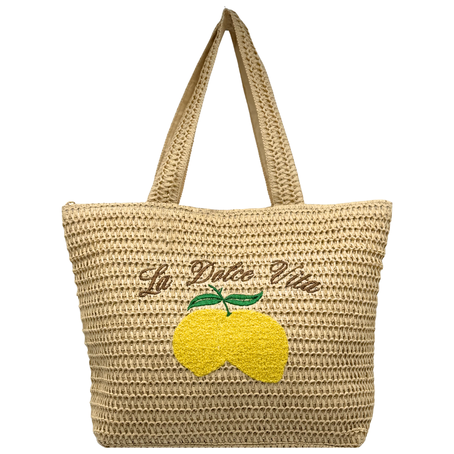 Borsa in Paglia - Lemon Bag La Dolce Vita - 45x35x14 cm - BAG 234