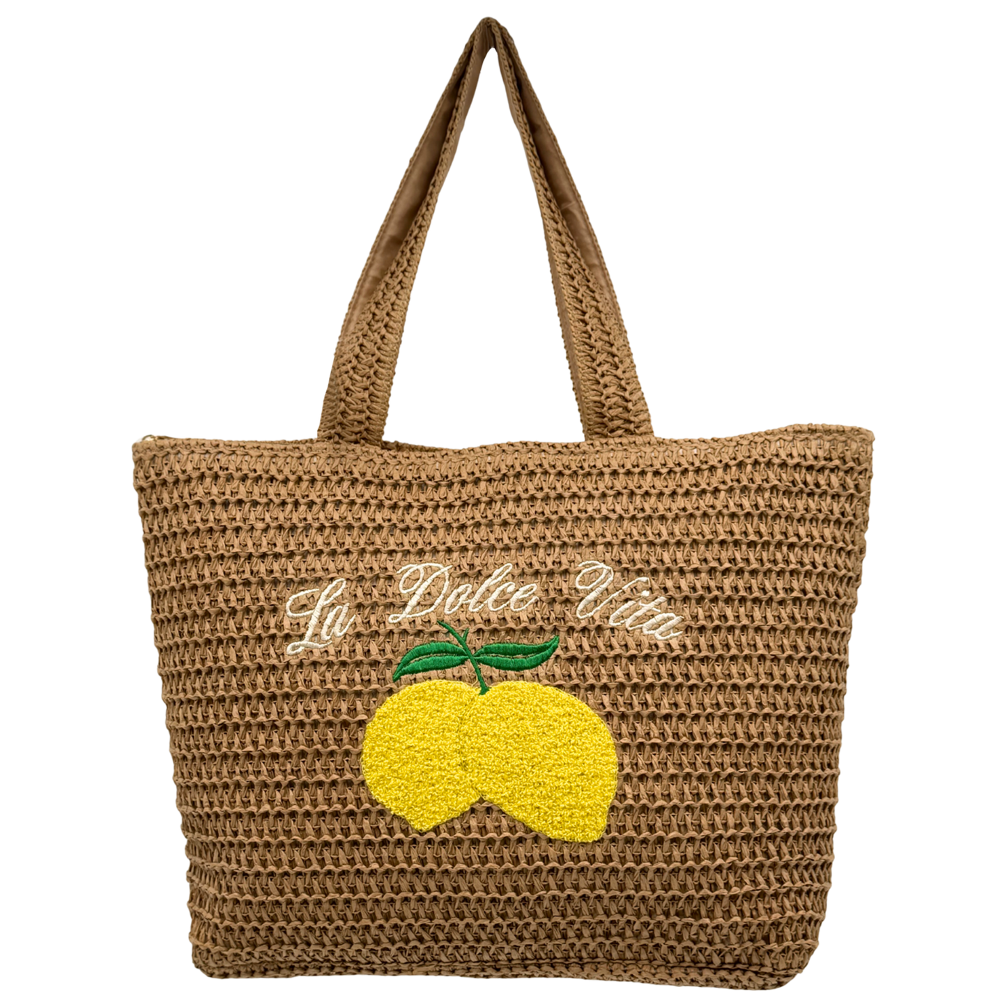 Borsa in Paglia - Lemon Bag La Dolce Vita - 45x35x14 cm - BAG 234