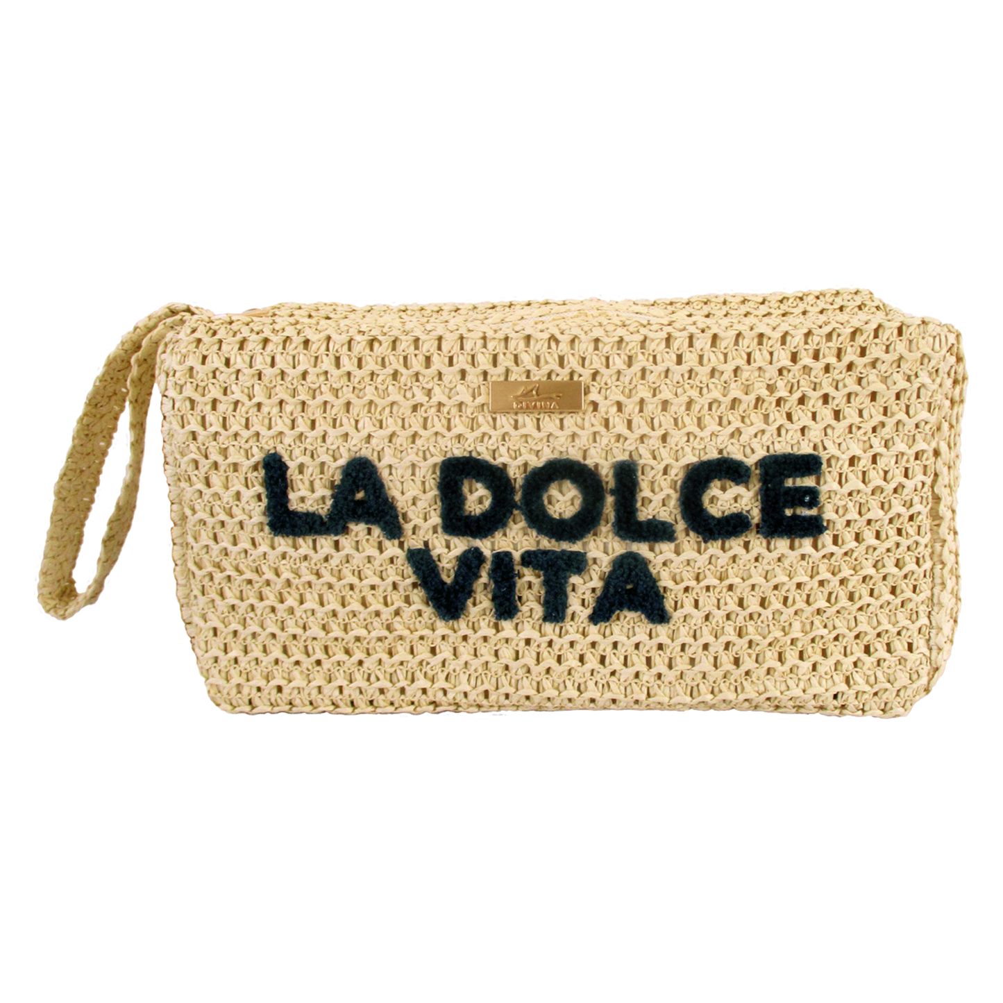 Pochette Beauty in Paglia "La Dolce Vita" - BAG246
