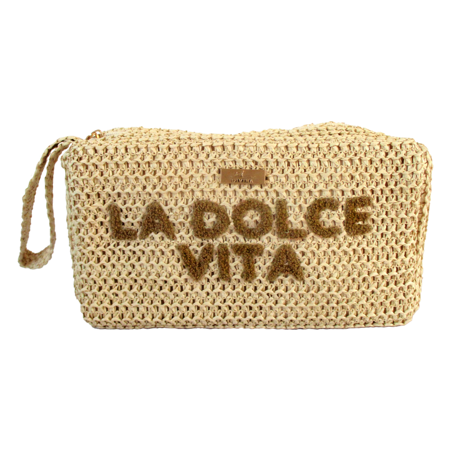 Pochette Beauty in Paglia "La Dolce Vita" - BAG246