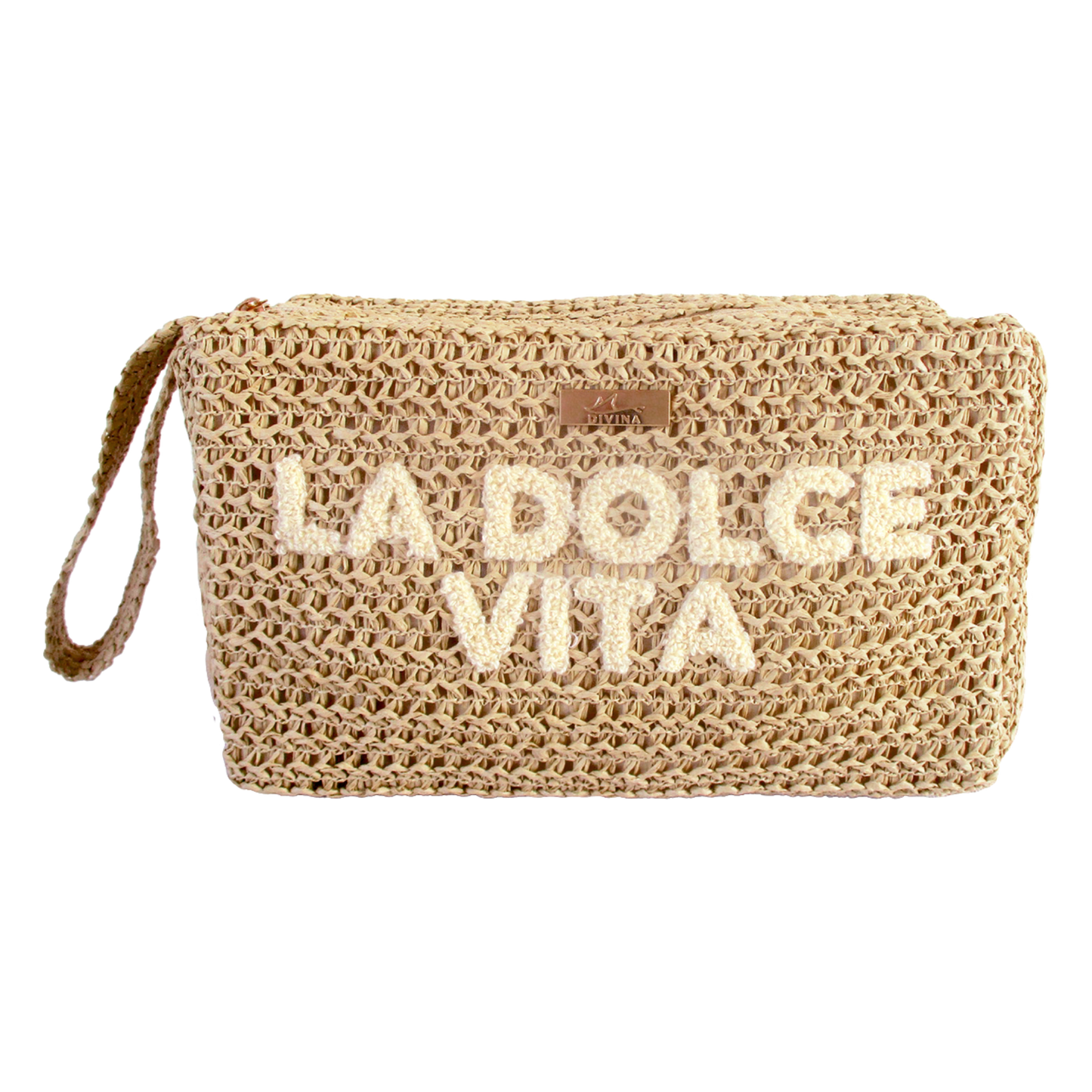 Pochette Beauty in Paglia "La Dolce Vita" - BAG246