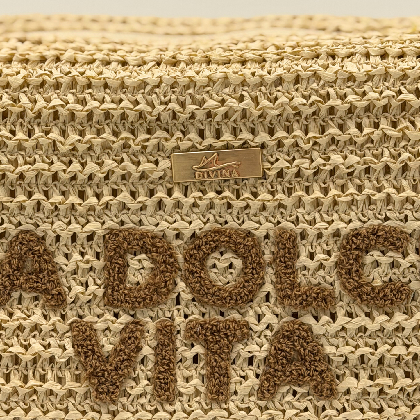 Pochette Beauty in Paglia "La Dolce Vita" - BAG246