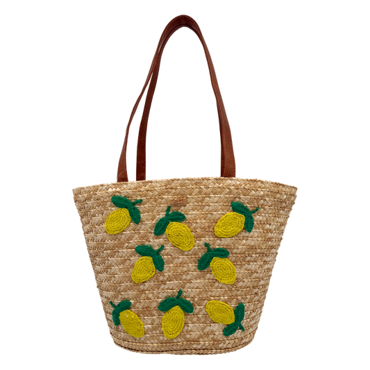 Borsa in Paglia - Limonea Cesta in Paglia - 43x27x14 cm - BAG247