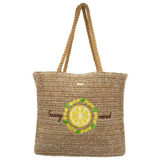 Borsa in Paglia - Costiera -  40x35x11 cm - BAG252