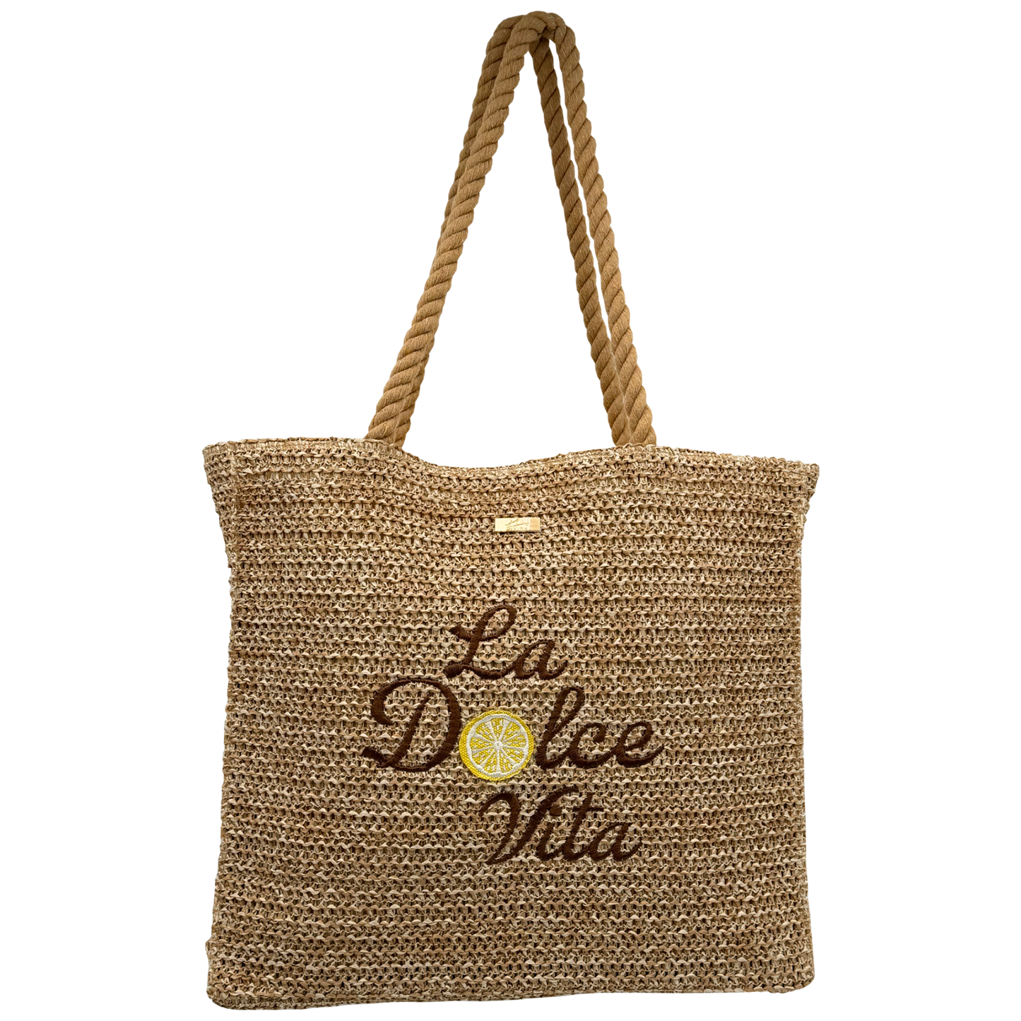 Borsa in Paglia - Costiera -  40x35x11 cm - BAG252