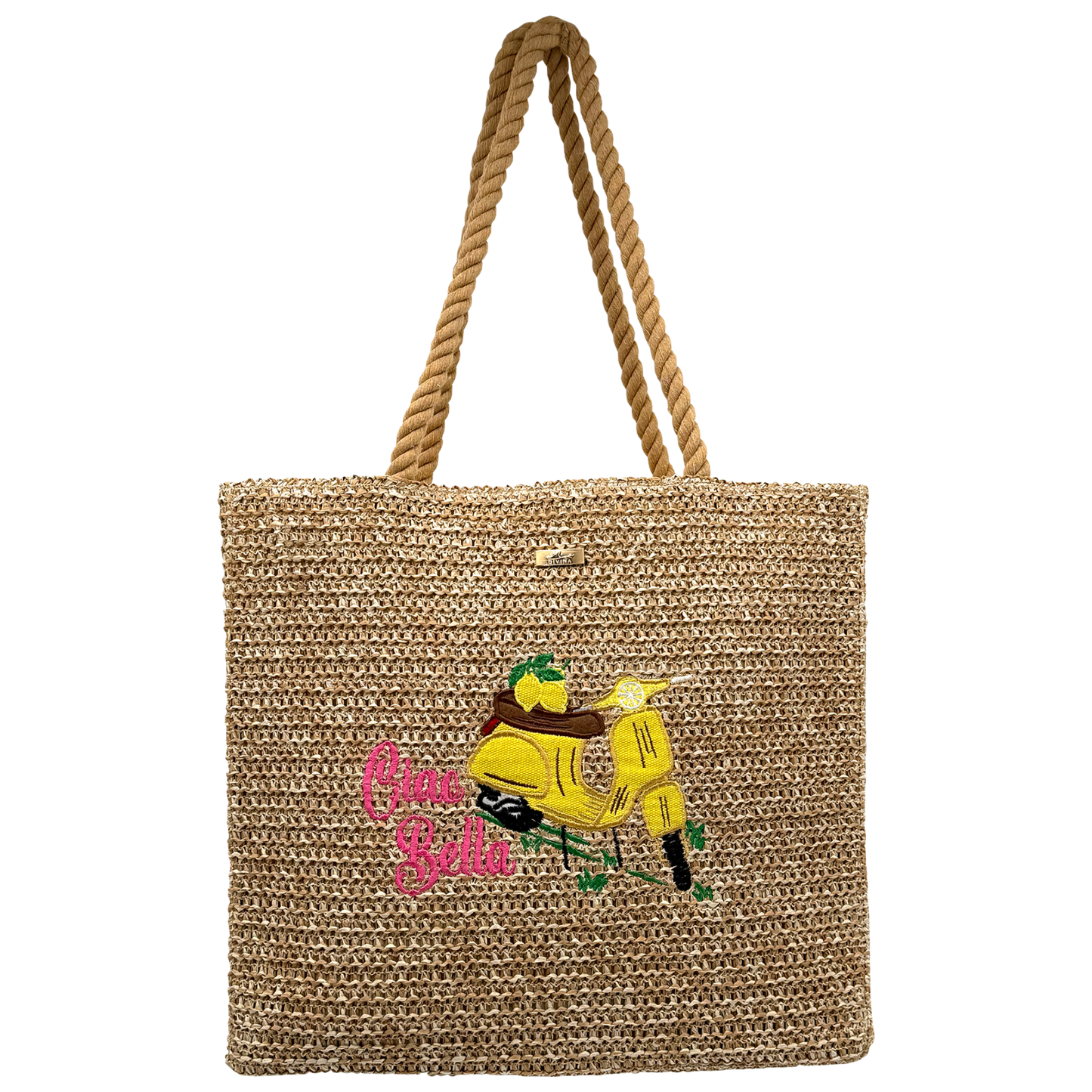 Borsa in Paglia - Costiera -  40x35x11 cm - BAG252