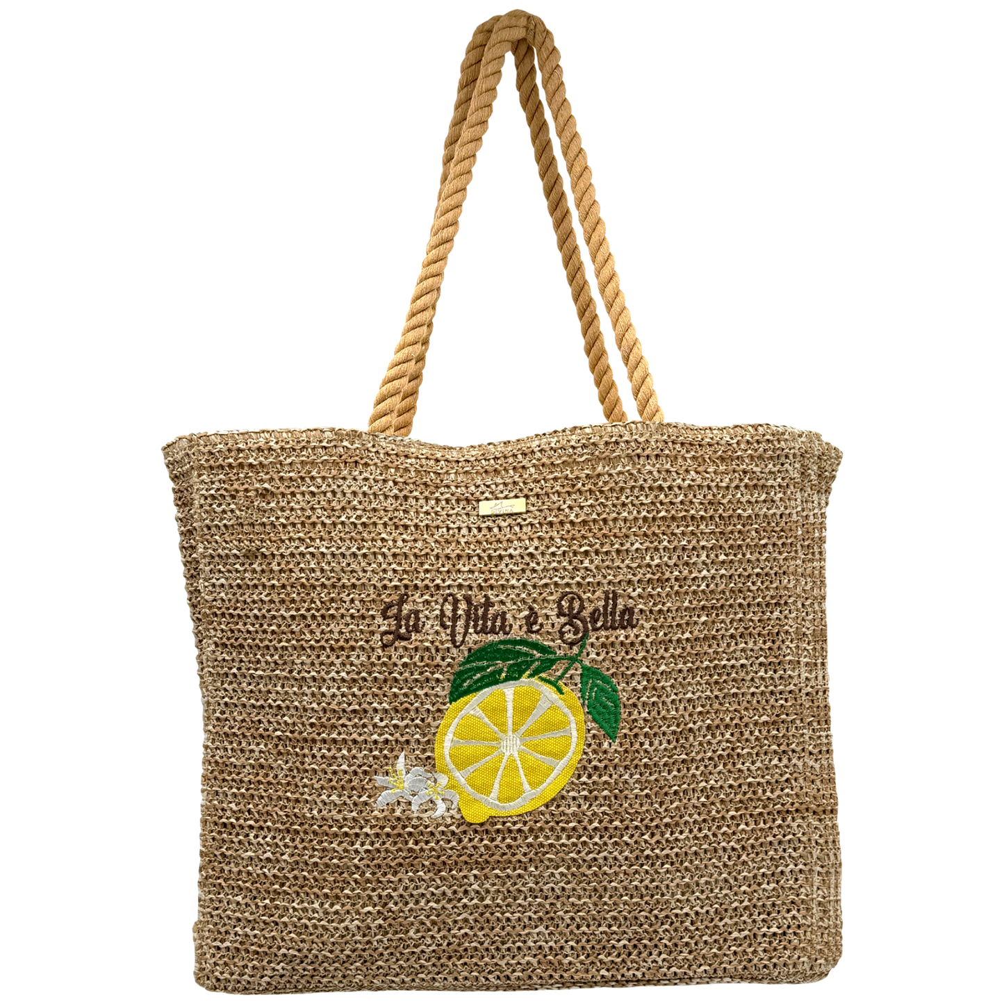 Borsa in Paglia - Costiera -  40x35x11 cm - BAG252