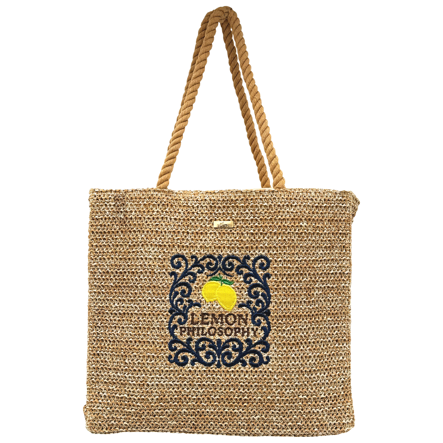 Borsa in Paglia - Costiera -  40x35x11 cm - BAG252