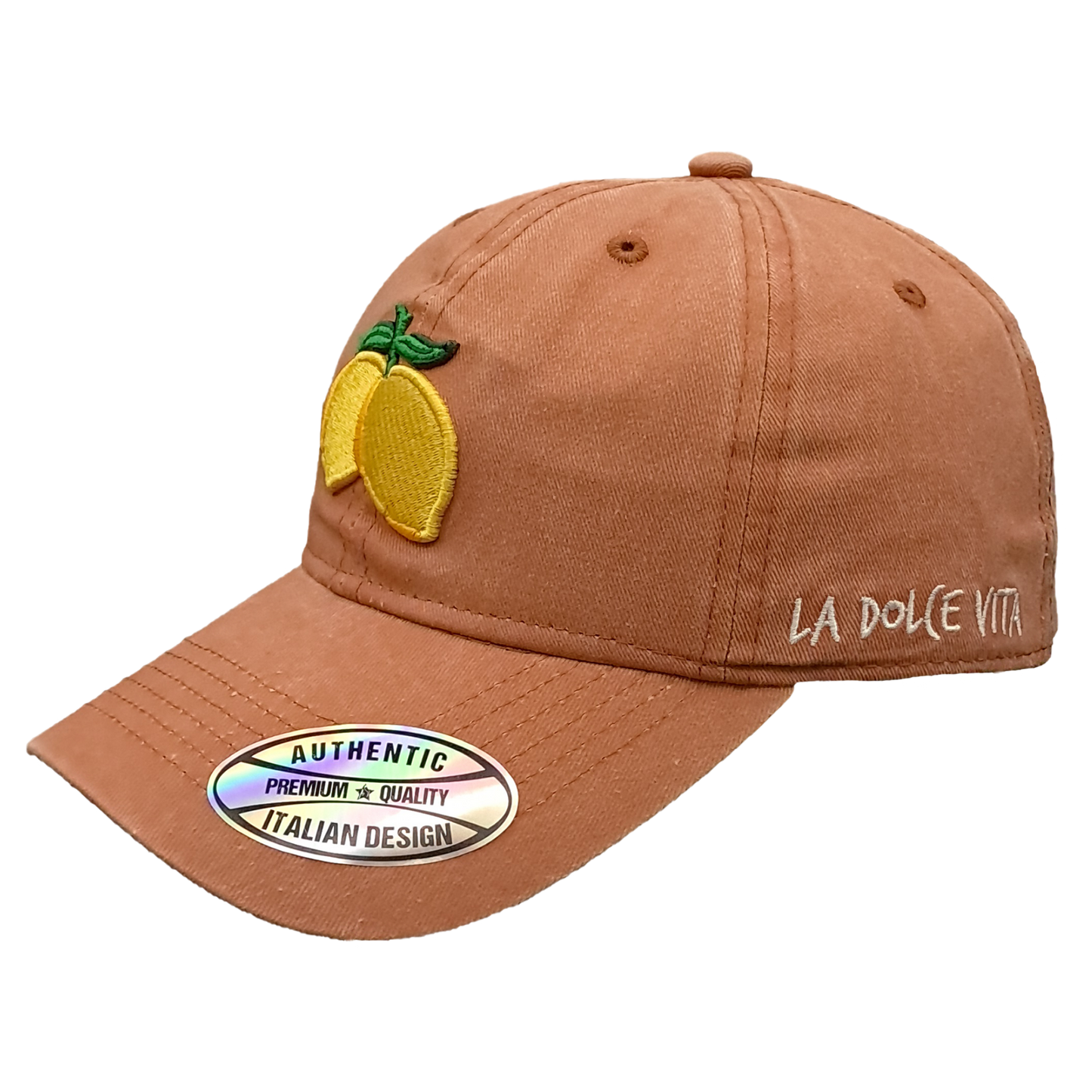 Cappello Baseball Unisex con Patch Limoni Ricamata – Stile Italiano Casual - BAS144