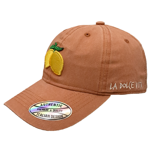 Cappello Baseball Unisex con Patch Limoni Ricamata – Stile Italiano Casual - BAS144