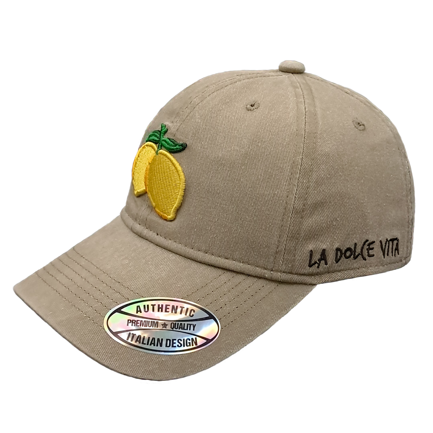 Cappello Baseball Unisex con Patch Limoni Ricamata – Stile Italiano Casual - BAS144