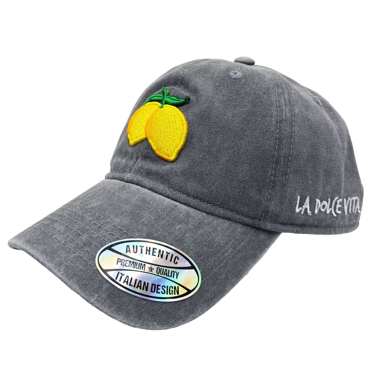 Cappello Baseball Unisex con Patch Limoni Ricamata – Stile Italiano Casual - BAS144