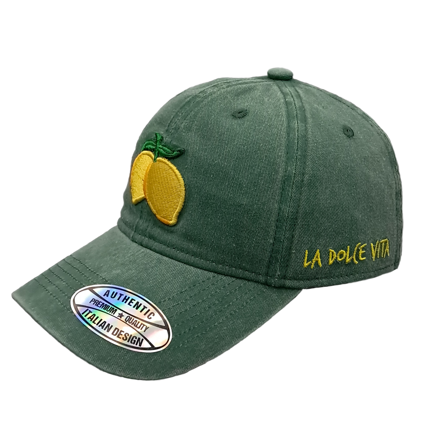 Cappello Baseball Unisex con Patch Limoni Ricamata – Stile Italiano Casual - BAS144