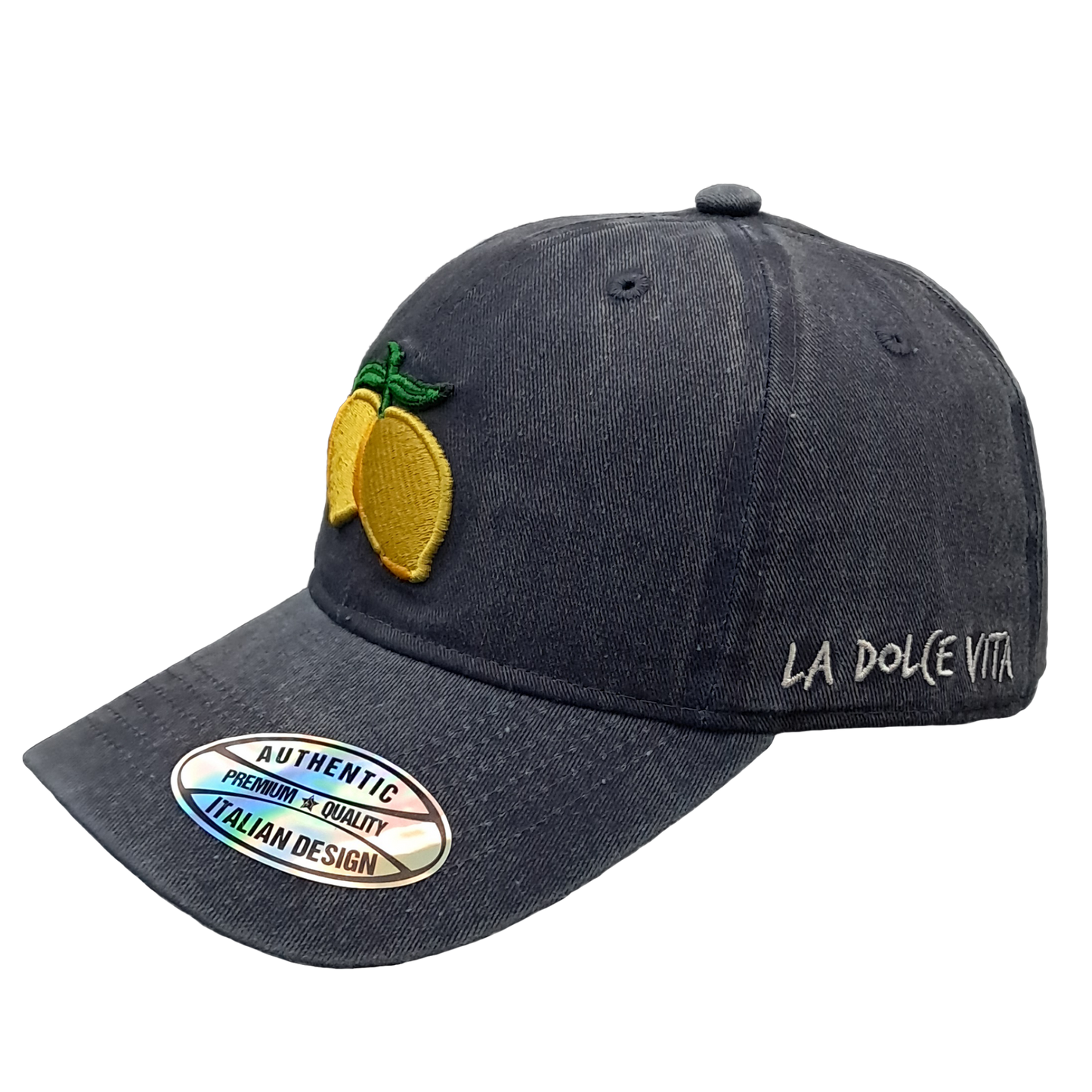 Cappello Baseball Unisex con Patch Limoni Ricamata – Stile Italiano Casual - BAS144