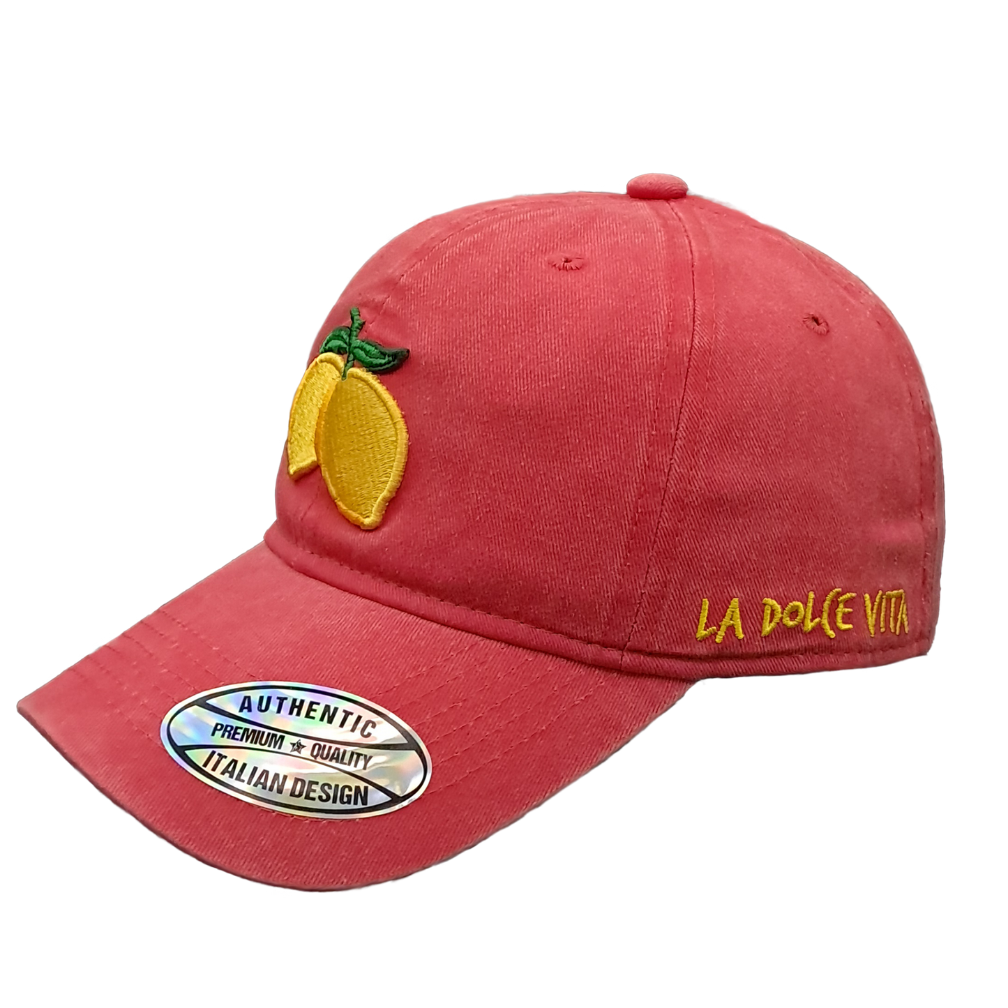 Cappello Baseball Unisex con Patch Limoni Ricamata – Stile Italiano Casual - BAS144
