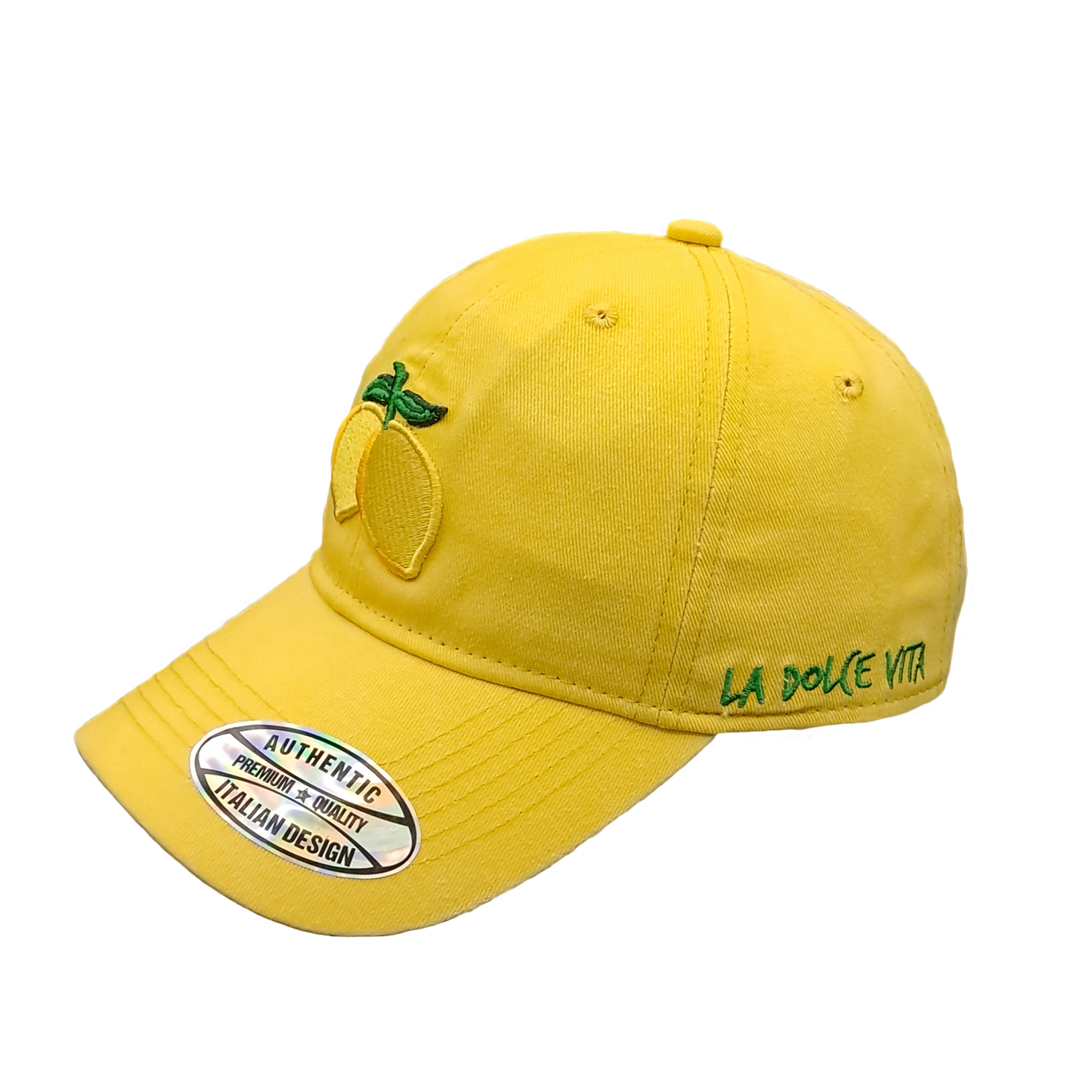 Cappello Baseball Unisex con Patch Limoni Ricamata – Stile Italiano Casual - BAS144