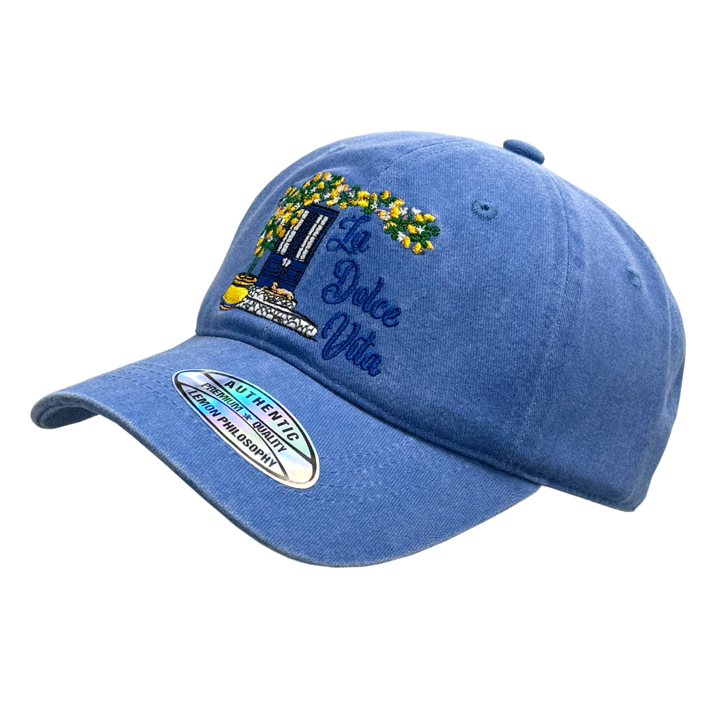 Cappello Baseball Unisex con Ricami Mediterranei in Rilievo - BAS178