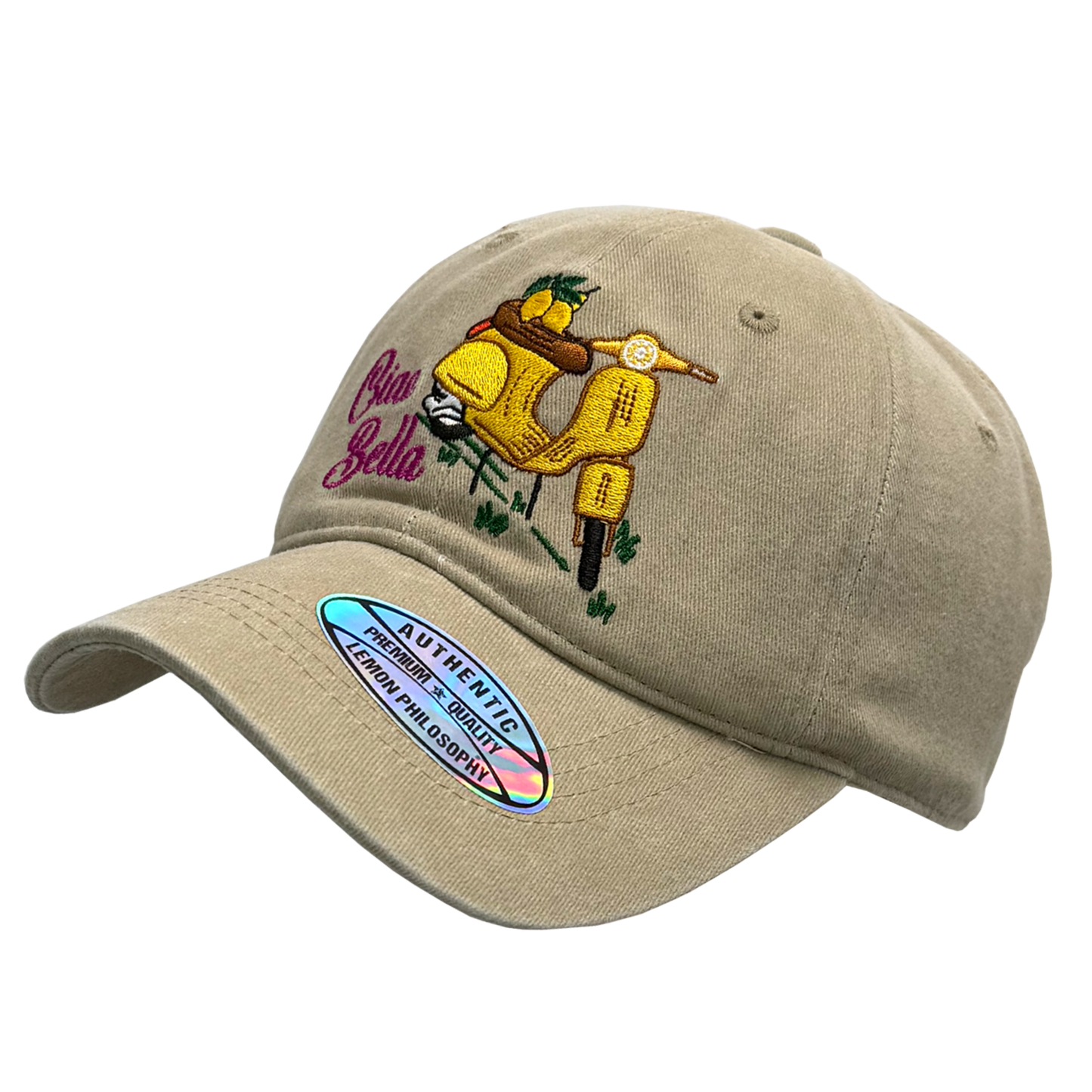 Cappello Baseball Unisex con Ricami Mediterranei in Rilievo - BAS178