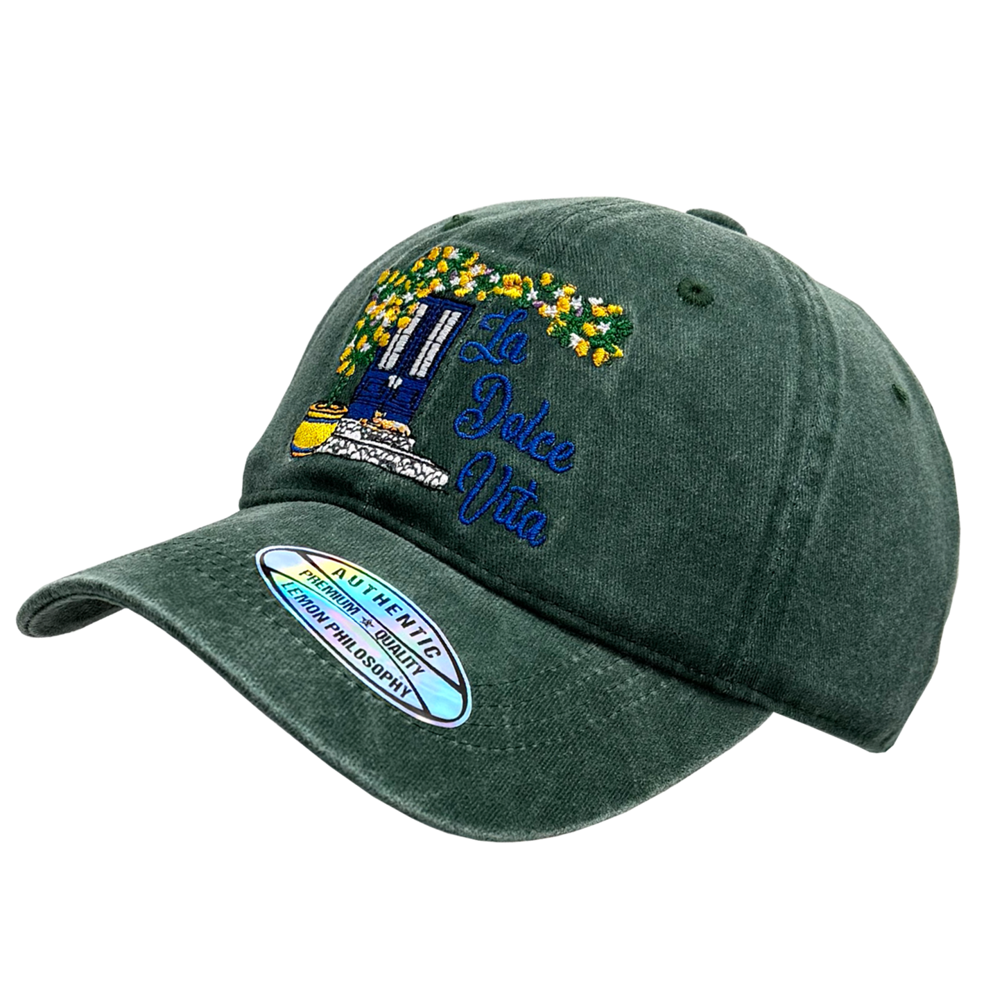 Cappello Baseball Unisex con Ricami Mediterranei in Rilievo - BAS178