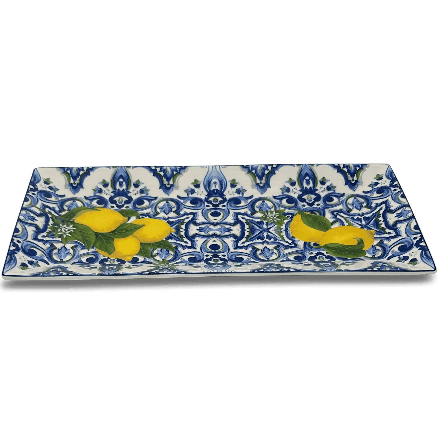 Box Ceramica luxury Lemon Platter - 1 piatto rettangolare da 30,5 cm
