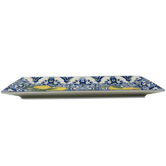 Box Ceramica luxury Lemon Platter - 1 rectangular plate 30.5 cm