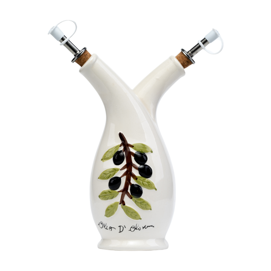 Oliera Doppio Beccuccio in Ceramica con Olive 3D – SF16 O