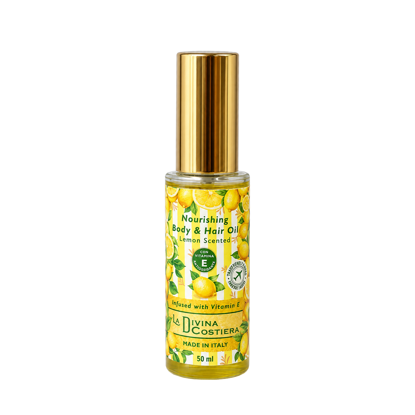 Olio Nutriente Corpo & Capelli al Limone con Vitamina E – 50 ml