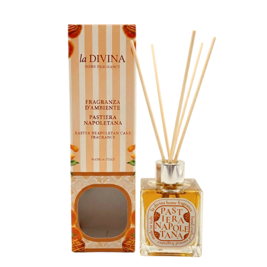 Diffusore a bastoncini per ambienti - PASTIERA NAPOLETANA Home Fragrance - profumatore da 100 ml - DIFF3