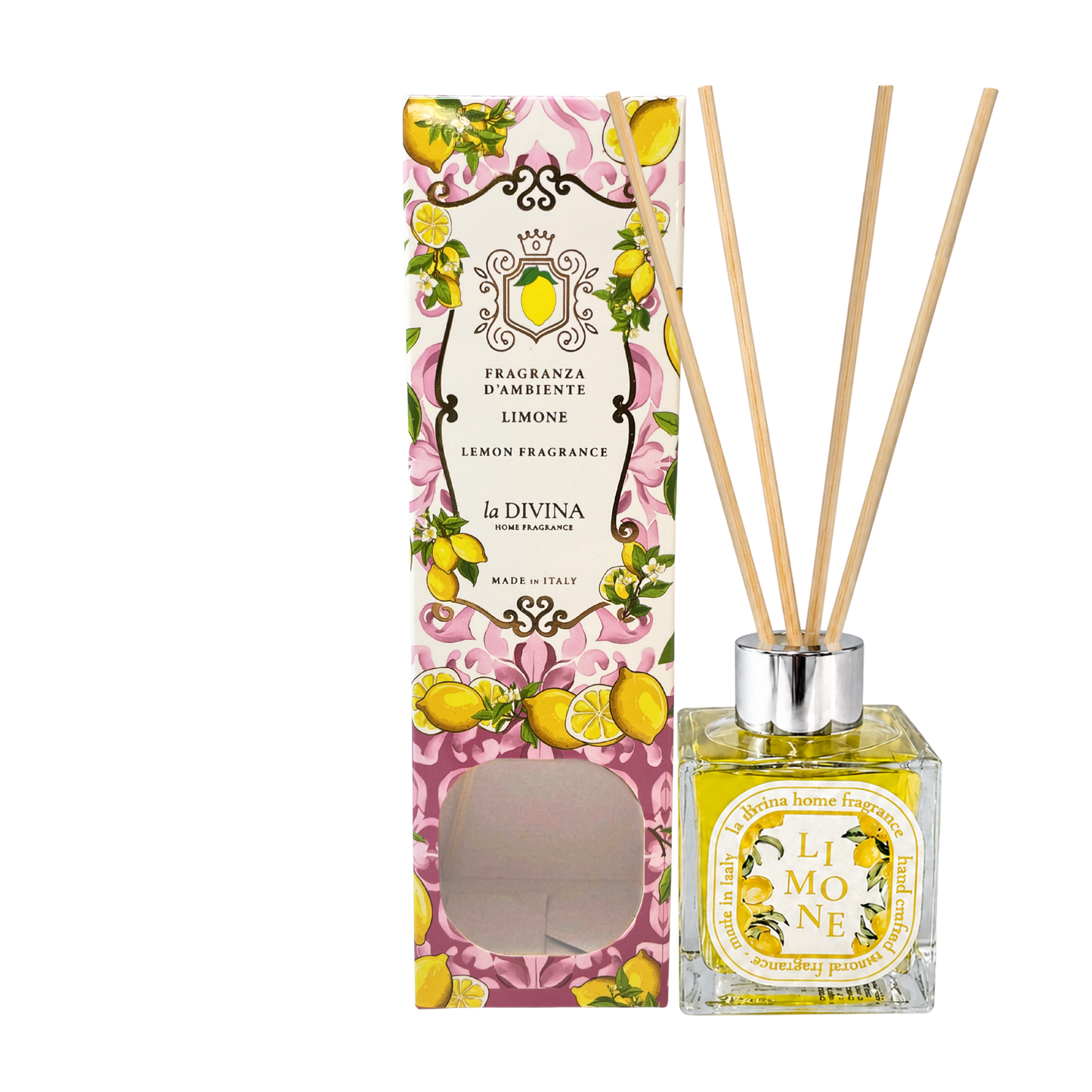 Diffusore a bastoncini per ambienti - LIMONE Home Fragrance - profumatore da 100 ml - DIFF3