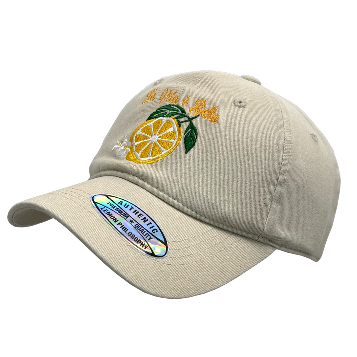 Cappello Baseball Unisex con Ricami Mediterranei in Rilievo - BAS178
