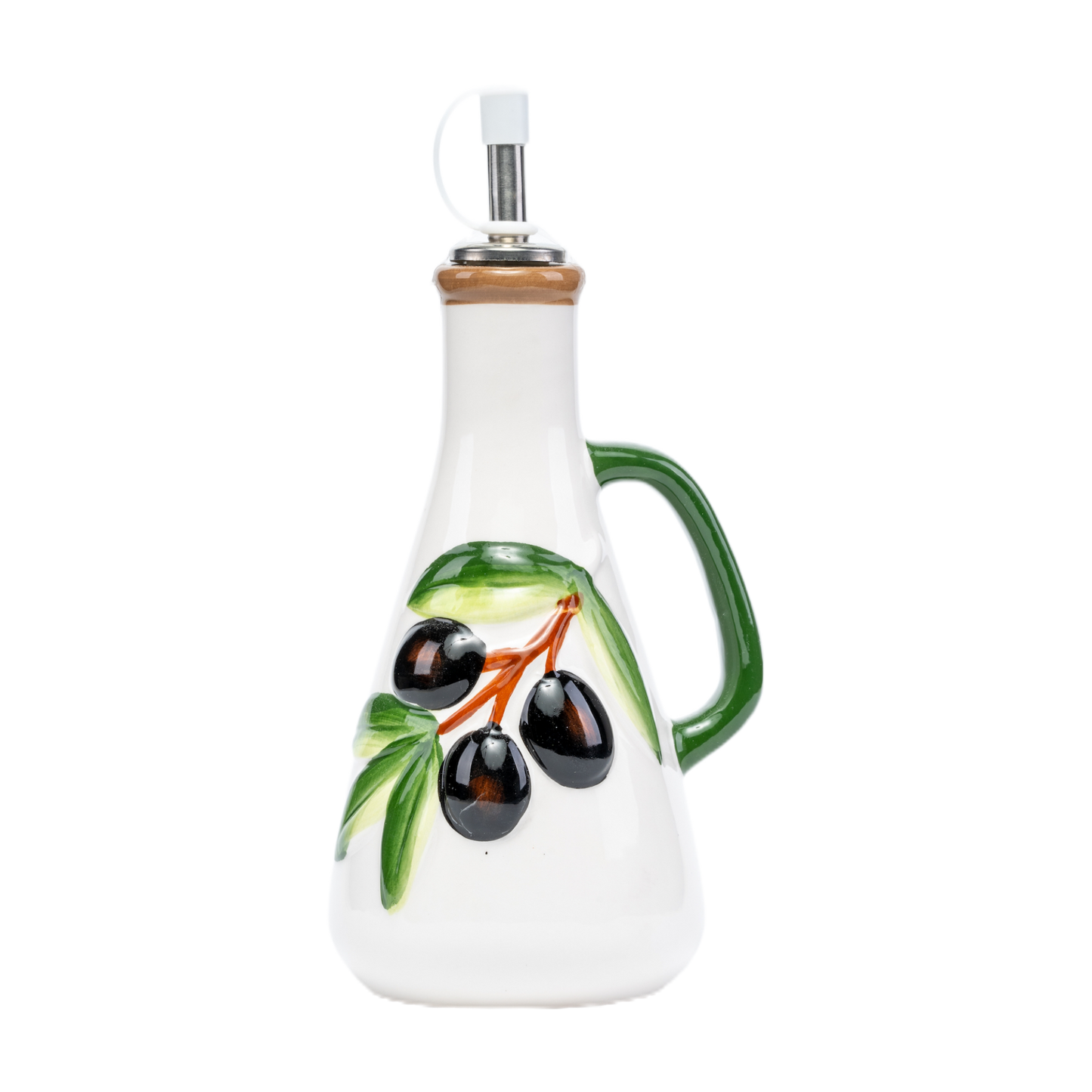 Oliera in ceramica decorata - Limone e Oliva -SF05