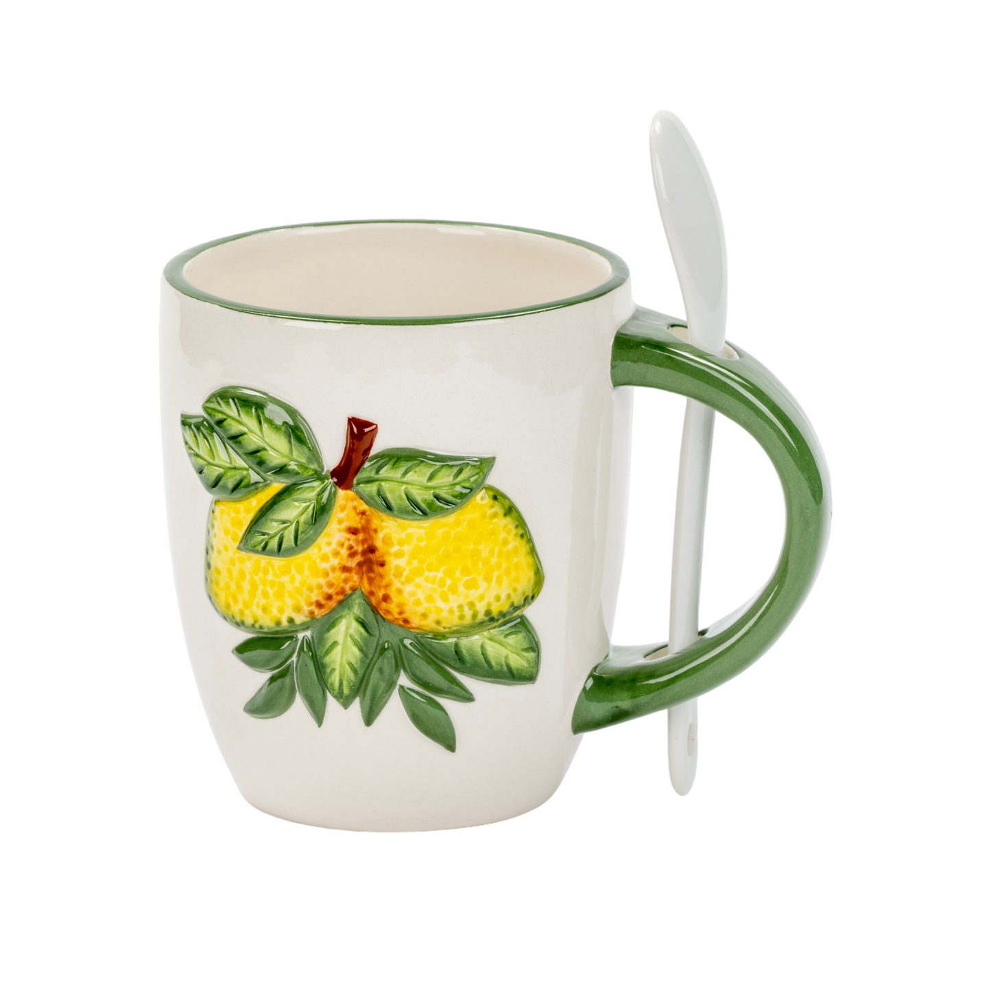 Tazza in Ceramica con Limoni 3D e Cucchiaino - SF107