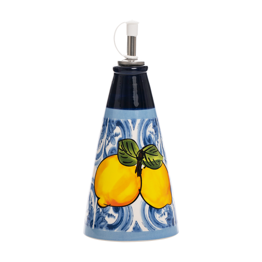 Oliera in ceramica decorata con limoni - SF155