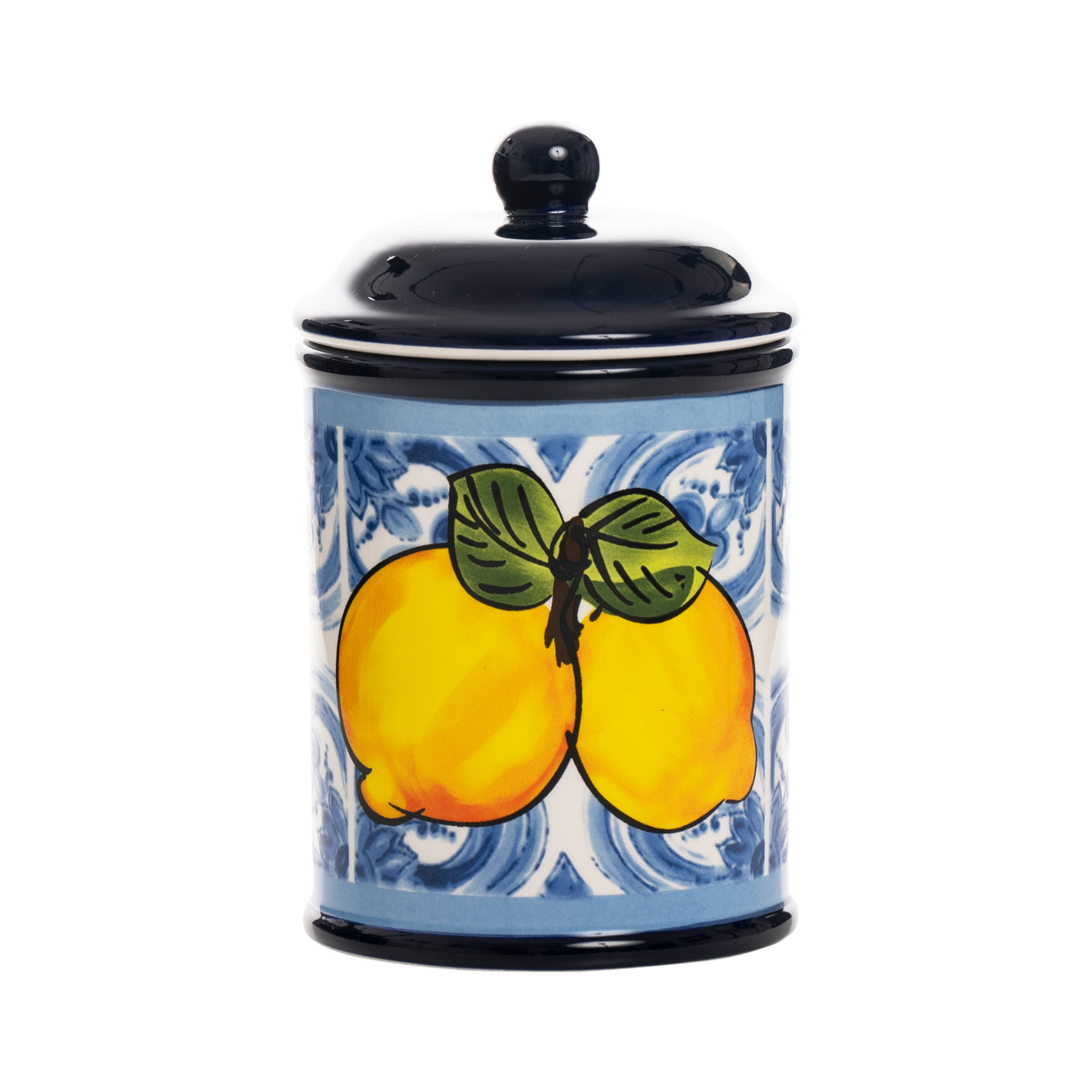 Barattolo portacaramelle in ceramica con Limoni - SF156