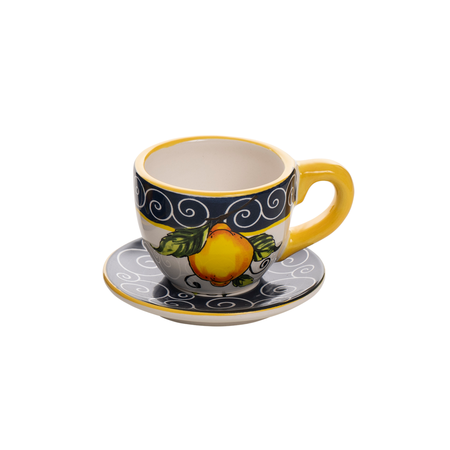 Tazzina da caffè con piattino blu - SF158