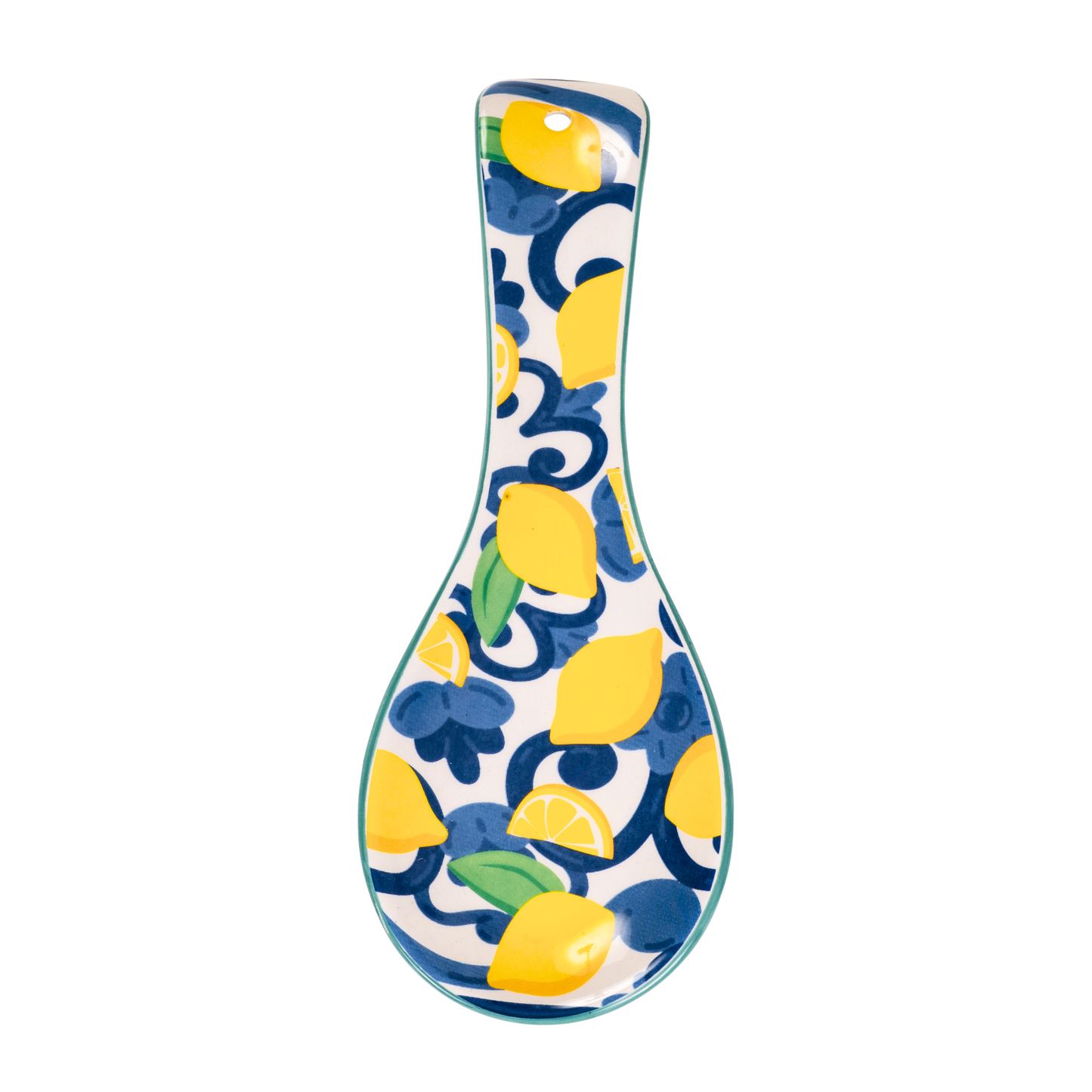 Poggiamestolo in ceramica con maioliche provenzali miste - SF177