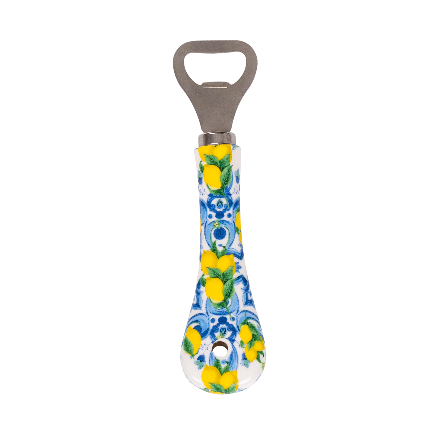 Apribottiglie in acciaio con manico in ceramica - SF207