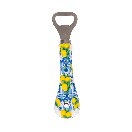 Apribottiglie in acciaio con manico in ceramica - SF207