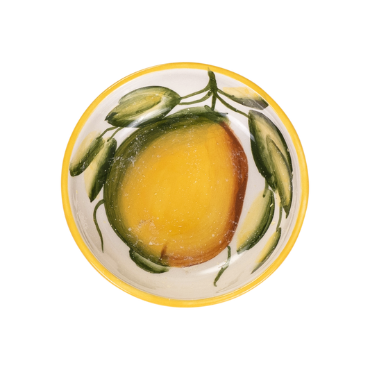 Ciotola Tonda in Ceramica con Limone Dipinto - 11 cm - SF208