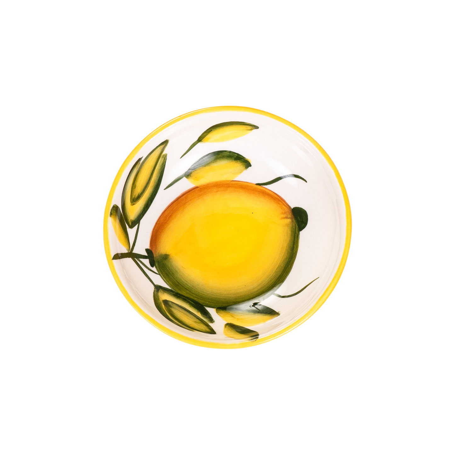 Ciotola Tonda in Ceramica con Limone Dipinto - 8,9 cm - SF210