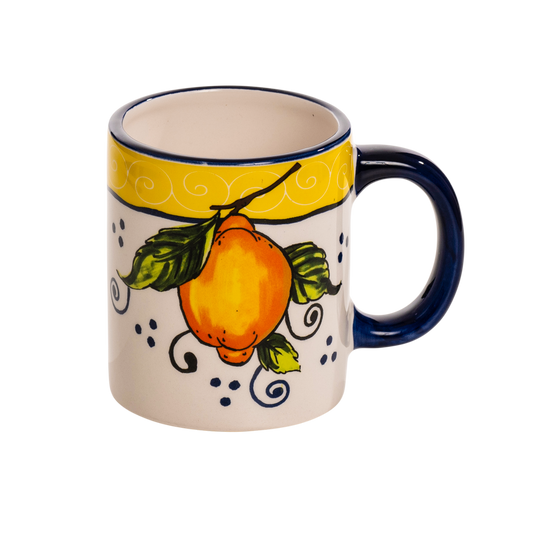 Tazza in ceramica decorata con limone - SF212