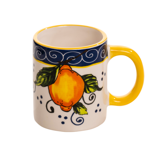 Tazza in ceramica decorata con limone - SF212