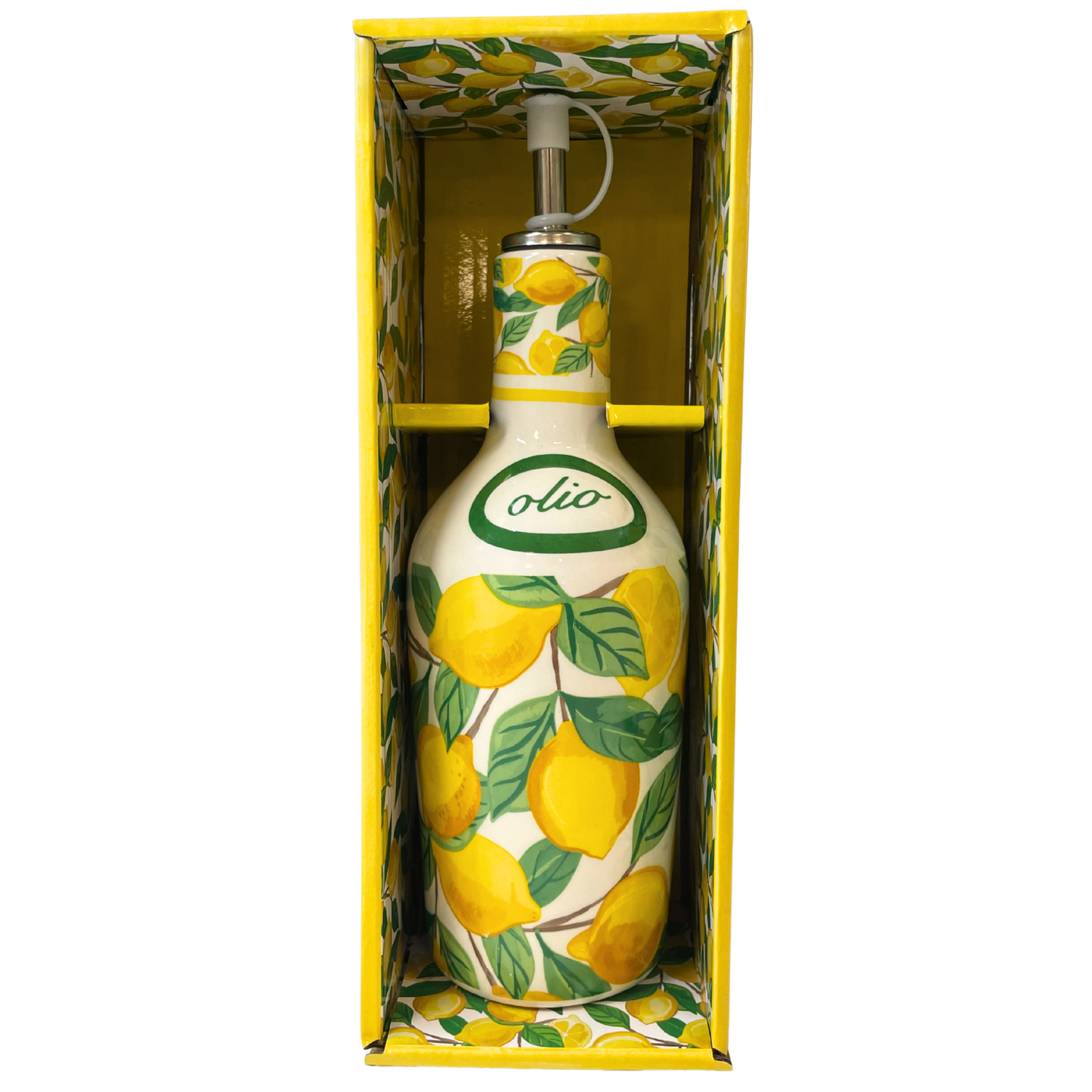 Oliera La Limonaia - Oliera in ceramica decorata con confezione - SF275