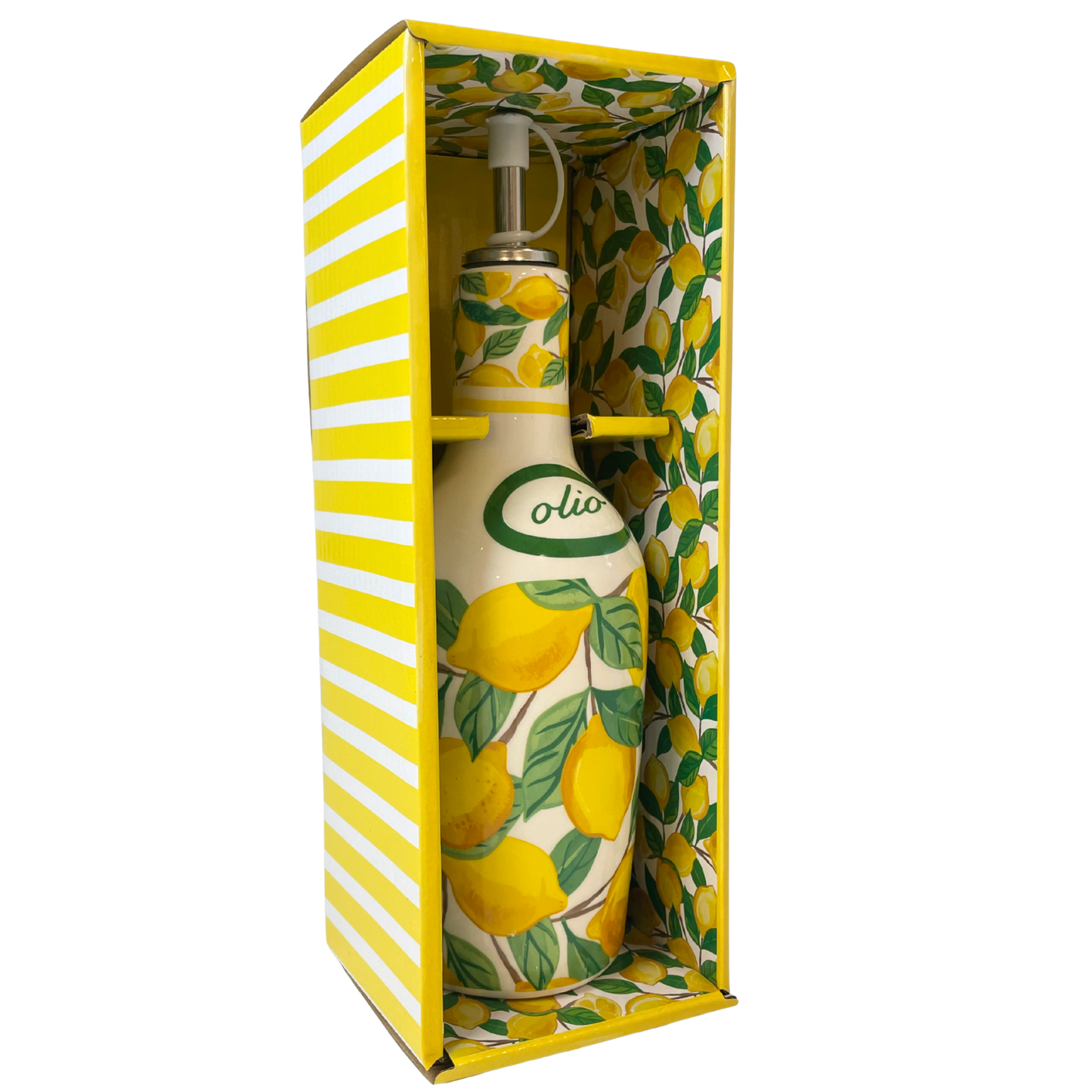 Oliera La Limonaia - Oliera in ceramica decorata con confezione - SF275