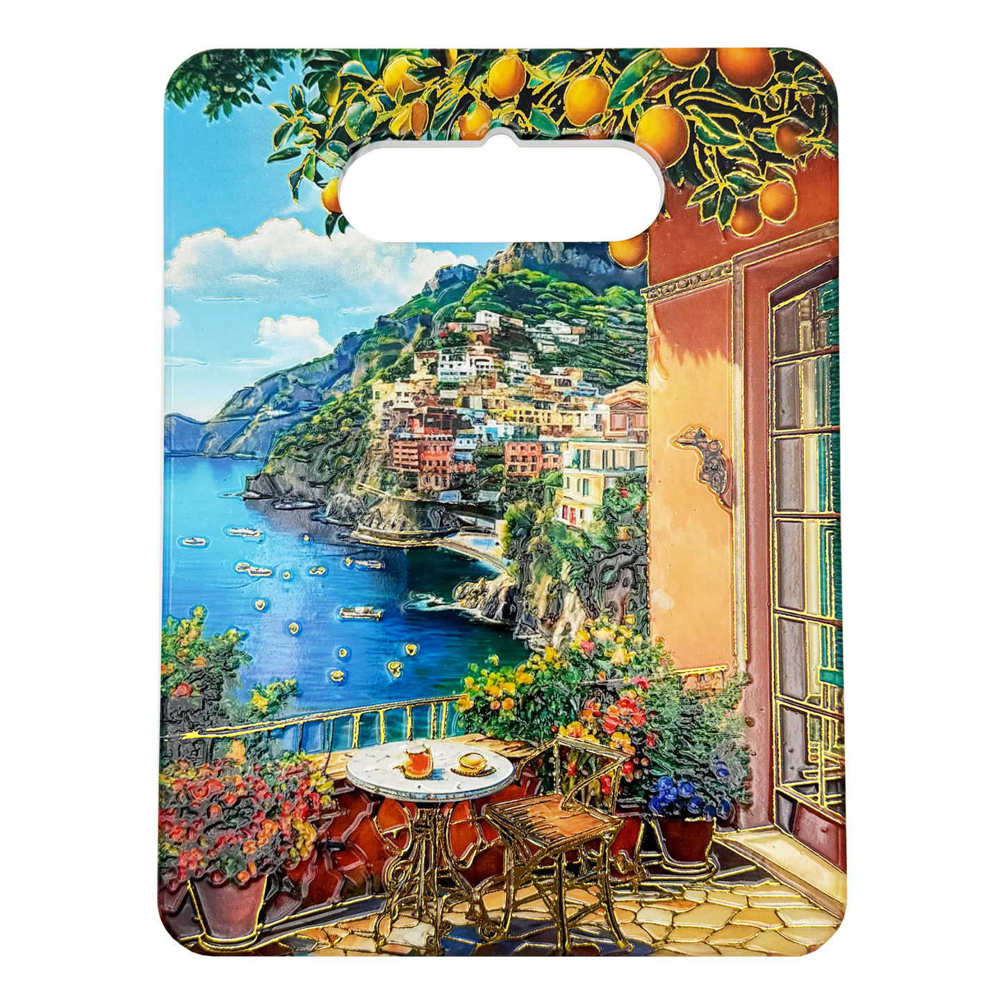 Sottopentola in ceramica Paesaggio Mix - 18x24 cm - SF297