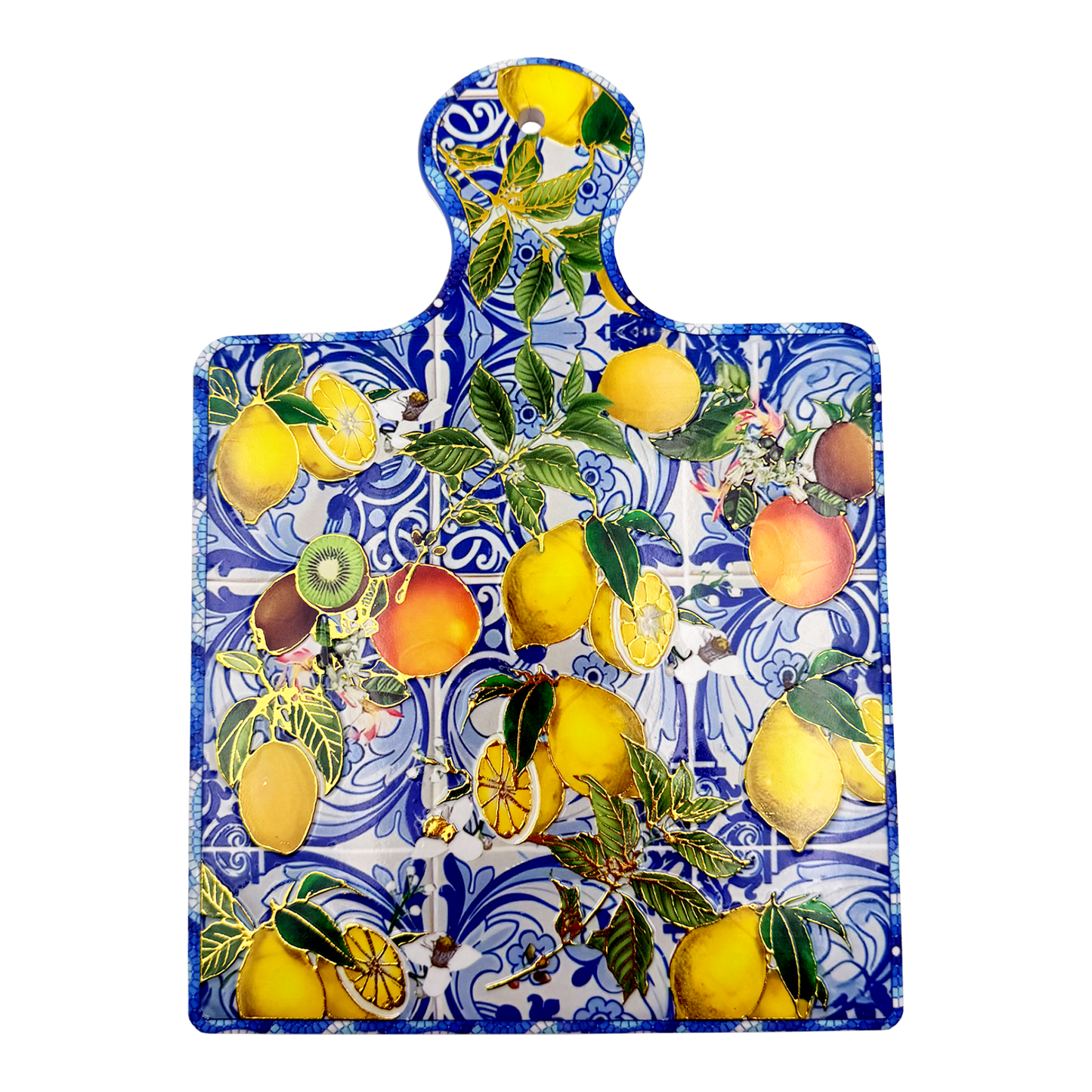 Sottopentola quadrato in ceramica maiolica mix - 17x24 cm - SF298